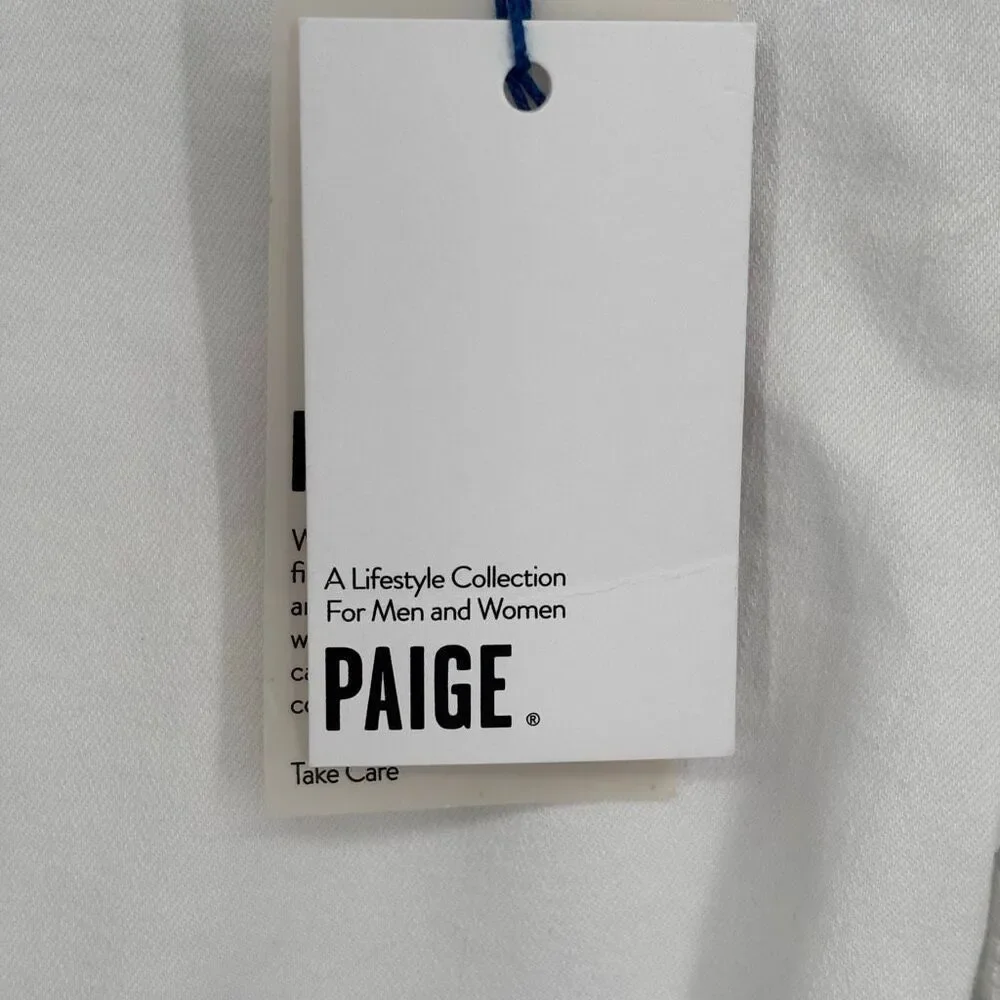 Paige VERDUGO CROP Artica White‎ Destructed Jeans Size 28 NWT